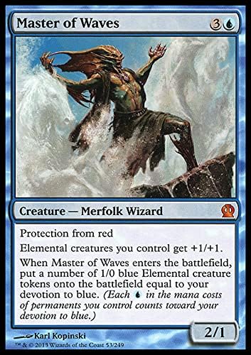 Magic The Gathering Singles MTG Magic The Gathering Master of Waves 53 Theros THS Blue THS53 0 0