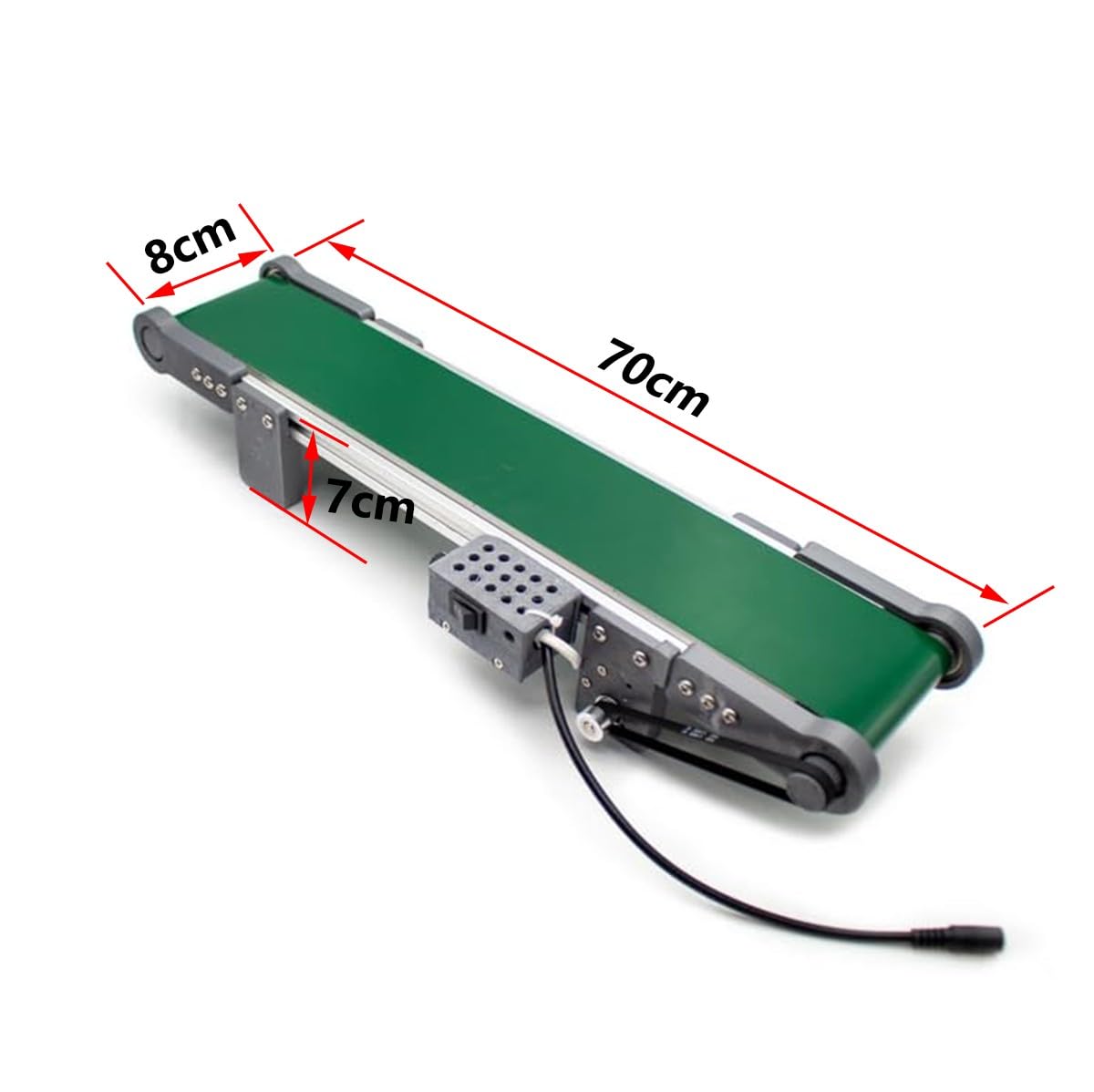 Mini Förderband Transportband Gurtförderer Gurtband 81cm 44266 in Mini Förderband Transportband Gurtförderer Gurtband 81cm 44266 in