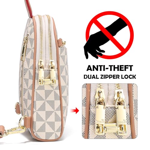 Image of INICAT Small Travel Purse,Anti Theft Crossbody Bag for Women | RFID Blocking, 8 Card Slots,Secure Back Zipper Pocket,Sling Style