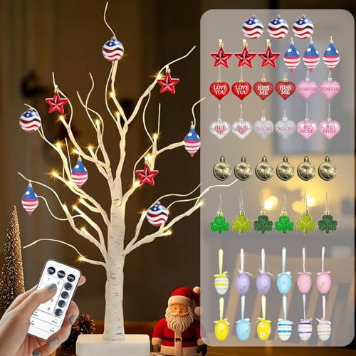 BXTubuw 4th of July Tree Decorations, 23.6