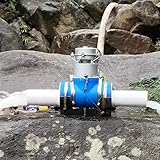 Aecorbir 1000W Horizontal Hydroelectric Generator 220V Hydro Generator Copper with Washing Machines TV Home Use Turbine Hydroelectric Generator Aluminum Alloy