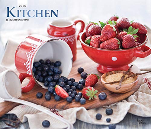 Kitchen 2020 14 x 12 Inch Monthly Deluxe Wall Calendar with Foil Stamped