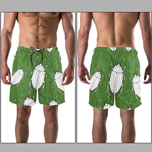 Herren Badehose Schnell Trocknend - Strand Shorts Mit Taschen & Kordelzug Für Urlaub & Sport