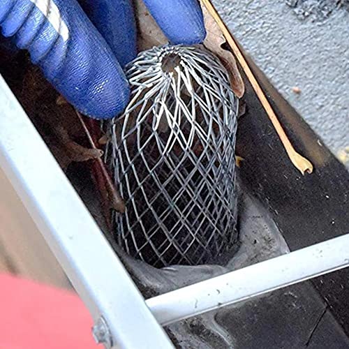 Sankoly 4 Pack Downspouts Gutter Guard Aluminum Filter