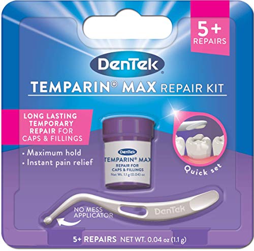 DenTek Dentek Temparin Max Lost Filling and Loose Cap Repair Kit, 5+ Repairs, Pack Of 24, 24 Count