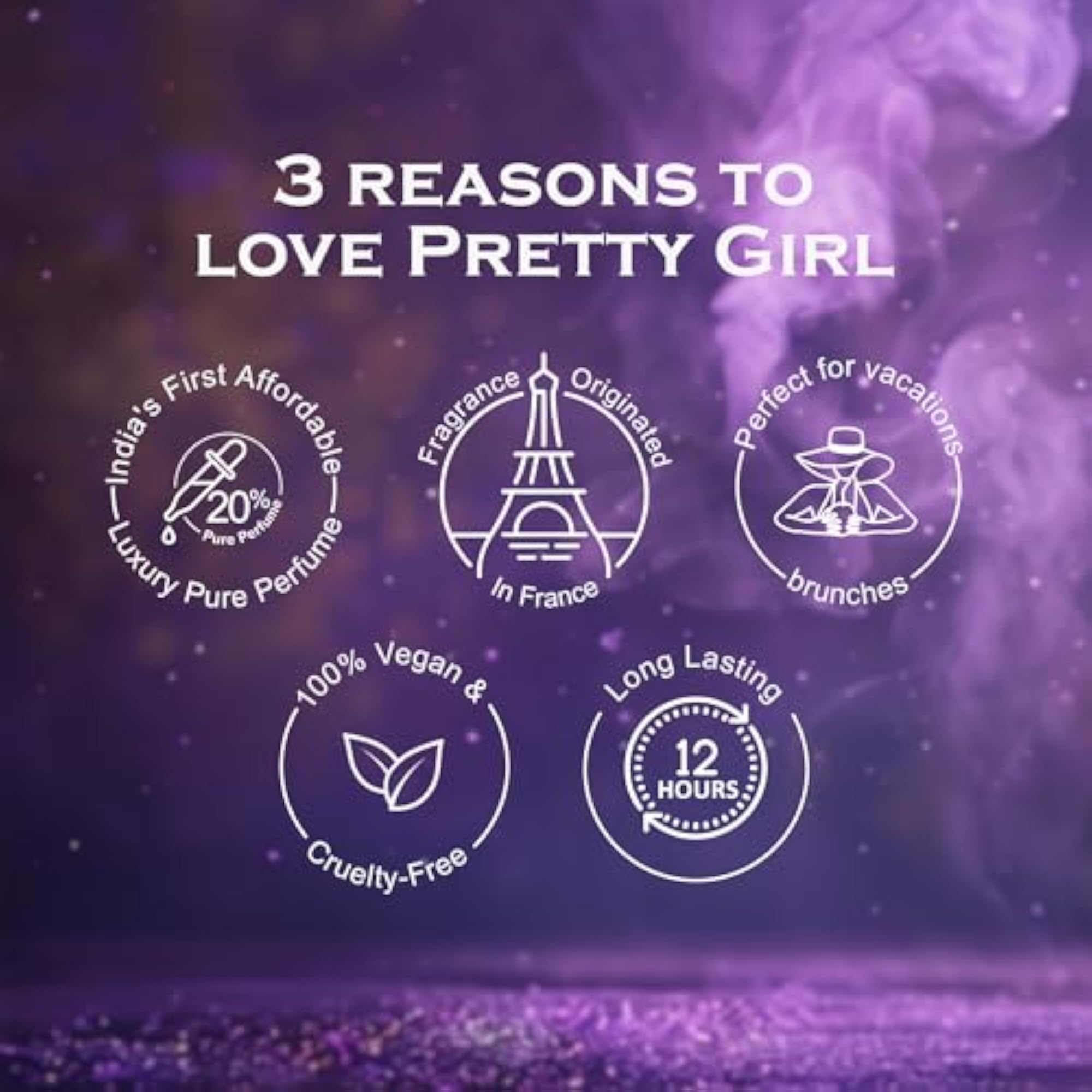 Pretty Girl Luxury Perfume, Vanilla & Warm Spicy Notes
