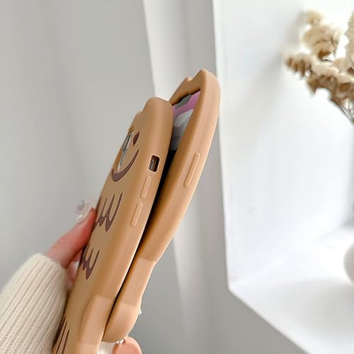 Miniatura 5 de Funda de silicona suave compatible con iPhone 11, linda funda de dibujos animados 3D de Taiyaki con llavero de pez 3D, divertidas fundas Kawaii para
