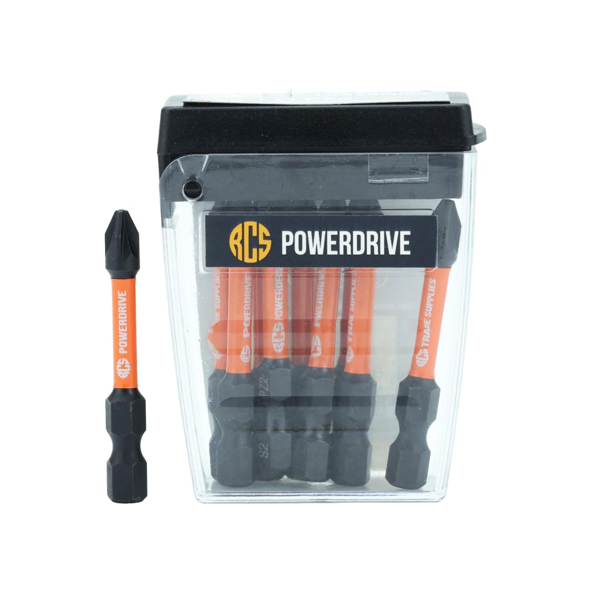 Rc Screws Rcs Pz2 50Mm Length Impact Screwdriver Bits (Tub Of 10)
