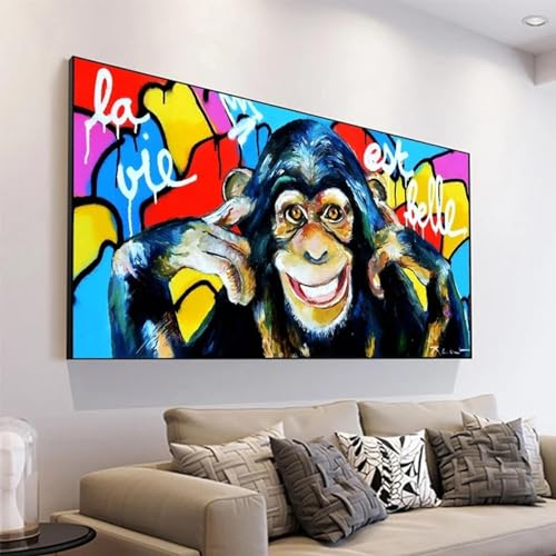 Impression toile affiches et impressions de singe classique pour art mural 75x150 - 4