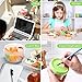 Sieral 36 Pack 8 oz/ 250 ml Freezer Containers with Lids Plastic Twist Top Deli Jars Reusable Freezer Storage Containers for Food Round Wide Mouth Lunch Snacks(Green)