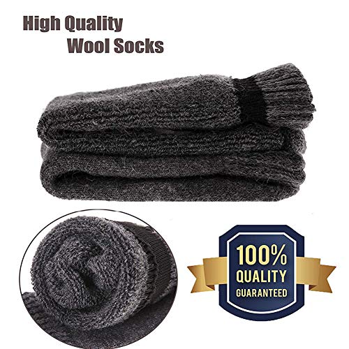 Image of Yoicy Womens Super Thick Wool Socks - Soft Warm Comfort Casual Crew Winter Socks (Pack of 3-5), Multicolor
