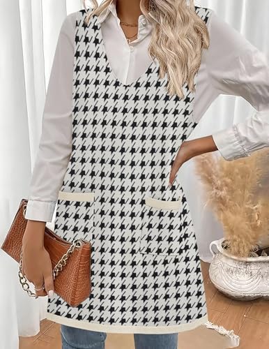 Zeagoo Women's Sweater Vest Dresses for Women 2025 V Neck Sleeveless Knit Pullover Sweater with Pockets Fall Winter Outfits3