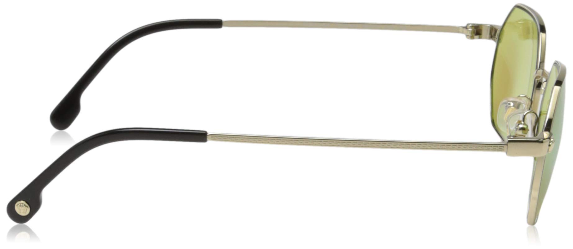 Versace Ve2194 12528n Sunglasses Pale Gold W Light Green Mirror