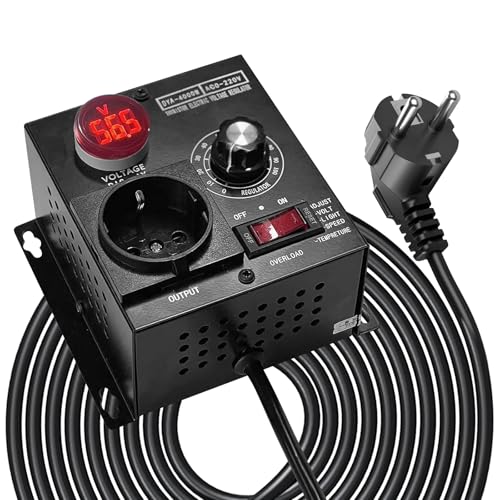 Regulador De Voltaje, Ac 220v 4000w Regulador De Velocidad, Regulador De Voltaje Ajustable, Motor Regulador De Velocidad Del Ventilador Del Atenuador
