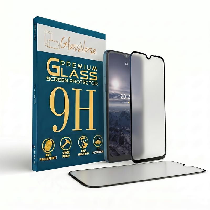 Image of GlassVerse D+ Matte Tempered Glass With 18H Hardness For Nokia C21 (PACK OF 1) with Free Installation Kit Full screen Coverage - 6.52 inch