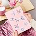 500 Sheets Butterfly Flower Stickers Roll 1 Inch Colorful Cute Butterflies Fun Summer Pink Butterfly Shape Seal Labels Gift Wrap Stickers for Kids Teens Scrapbook Envelopes