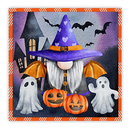 Citrouille et gnome en panneau bois Halloween pour créer une ambiance de ferme chaleureuse