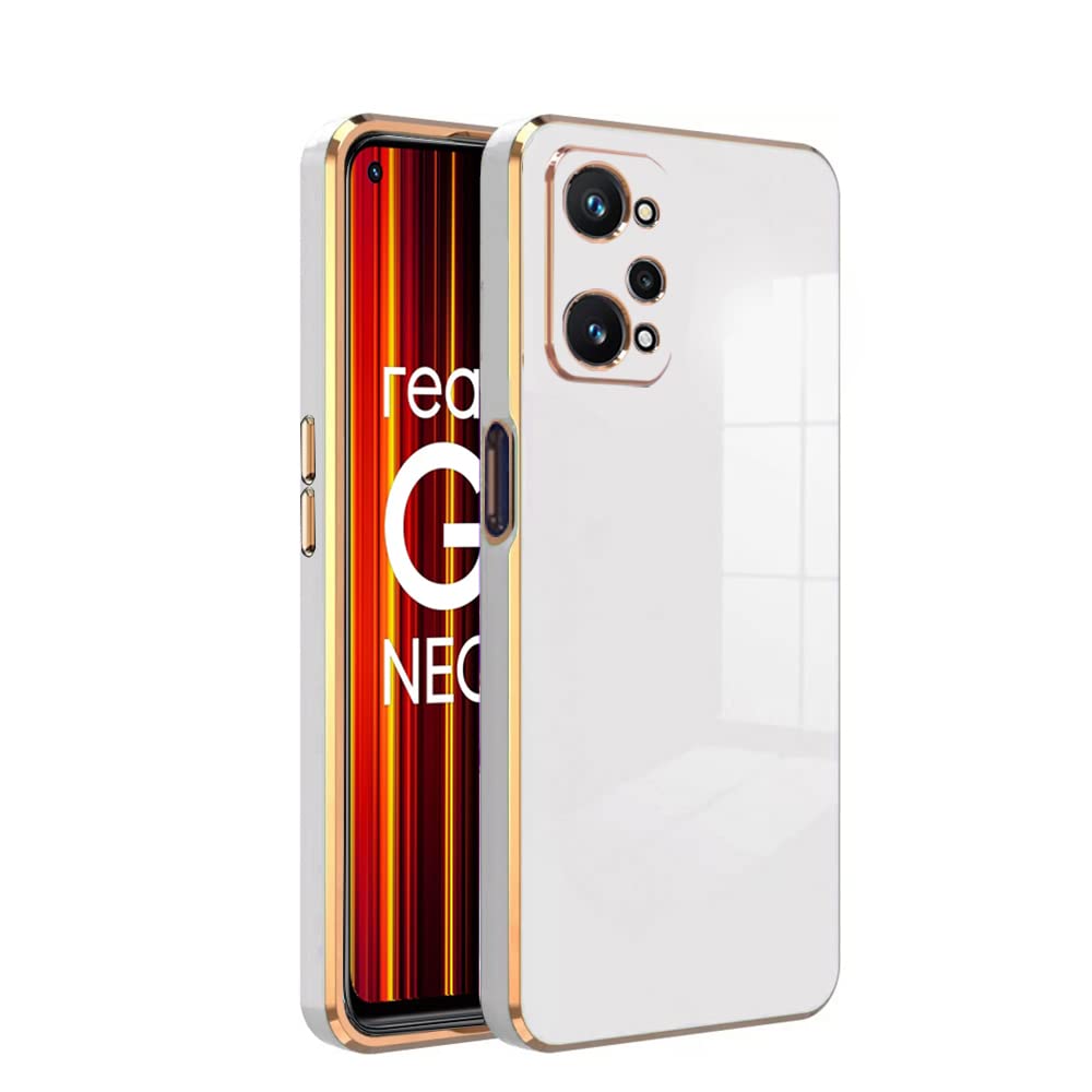 KARWAN®️ Luxury 6D Chrome Back Cover Case Compatible for Realme GT NEO 3T |Slim Shockproof Soft TPU | Raised Lips Protection | Camera Protection | Stylish Back Case and Cover | -White (B0BSV6T4QD) Amazon Price History, Amazon Price Tracker