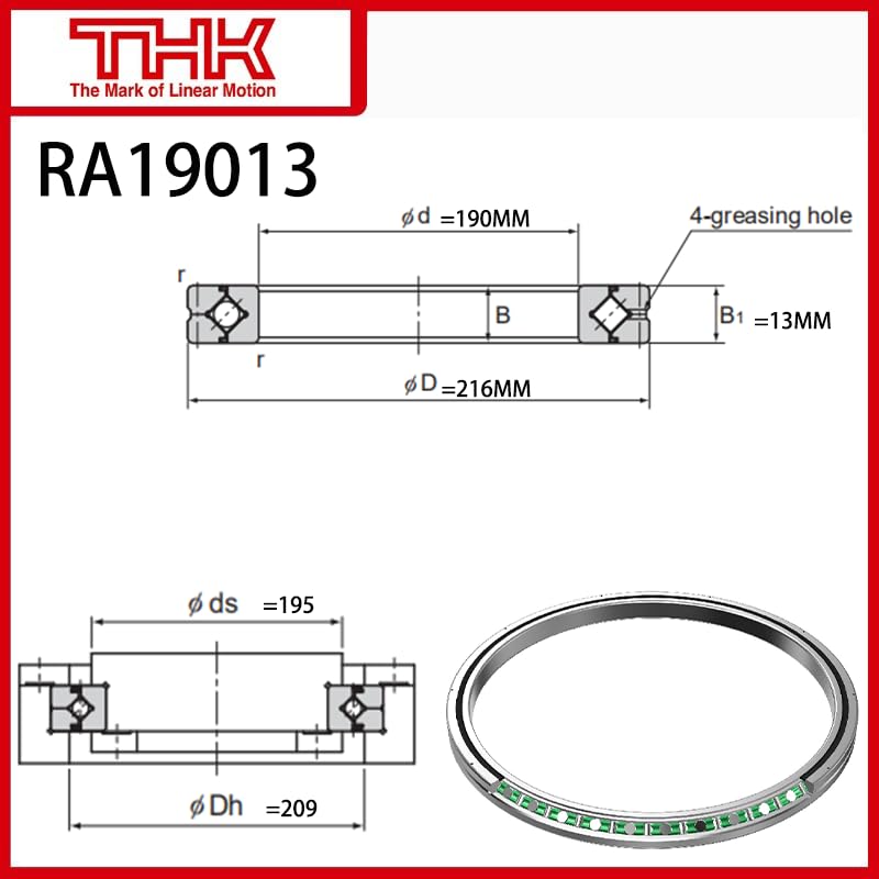 THK Cross Roller Ring Inner and Outer Ring Rotation RA19013 RA19013UUCC0 RA19013UUC0
