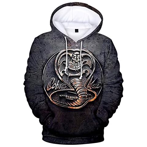 CCEE 2 to 14 Years Kids Hoodies The Karate Kid Cobra Kai 3D-Print Hoodie Sweatshirt Boys Girls Fashion Harajuku Jacket Childrens Clothing Cover