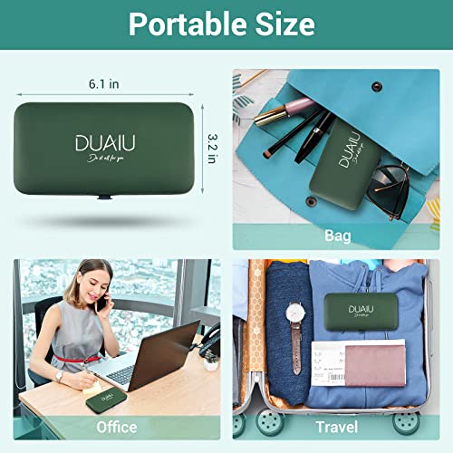 Nail Clippers Manicure Set DUAIU 12PCs Professional Nail Clipper Set Stainless Steel Pedicure Kit for Men Women Nail Care Tools Grooming Kit with Travel Case (Green) - Image 6