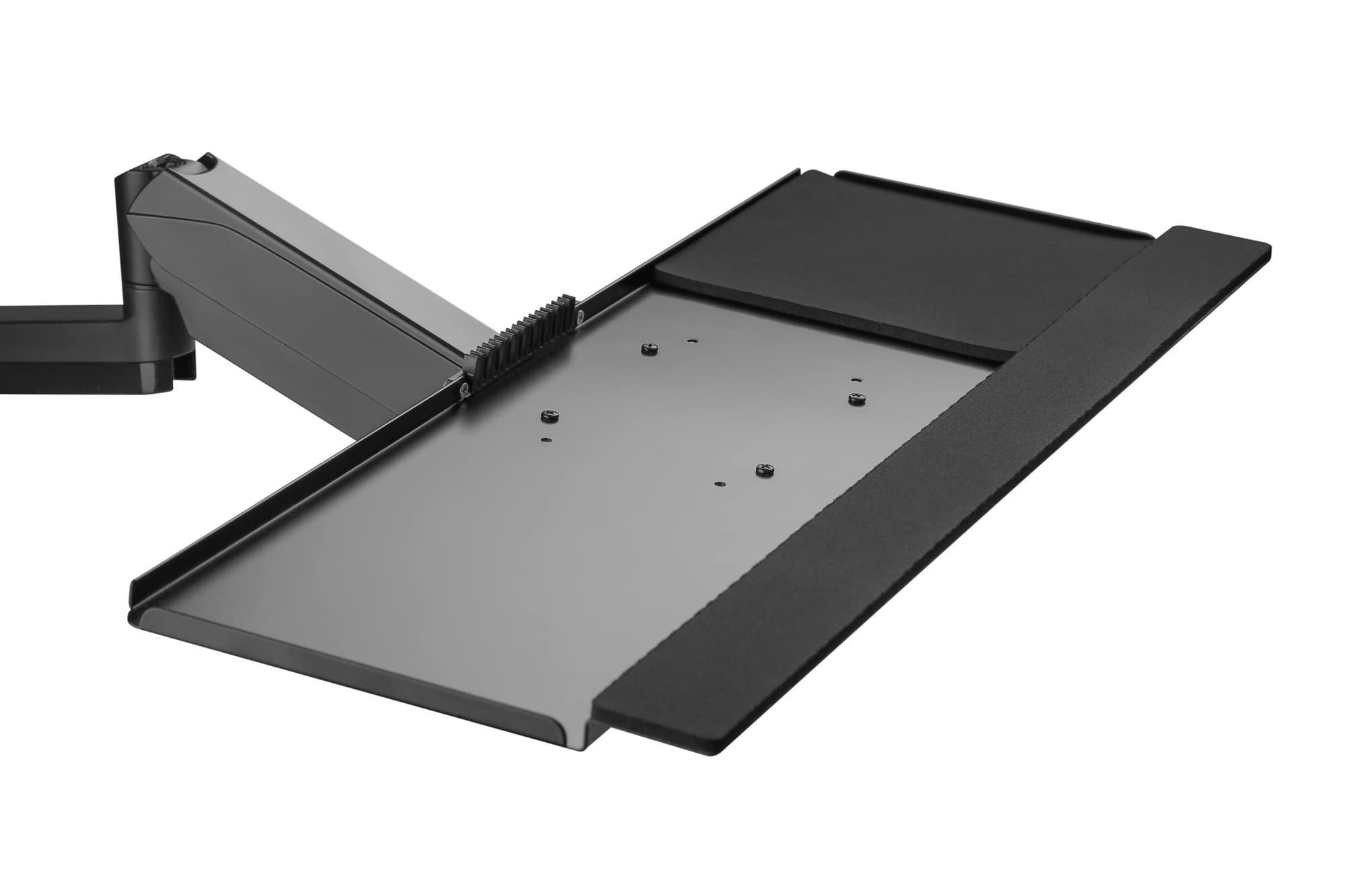 DIGITUS Soporte para monitor y bandeja para teclado y soporte para PC - Soporte de pared- 1 monitor - Hasta 32 pulgadas - Negro