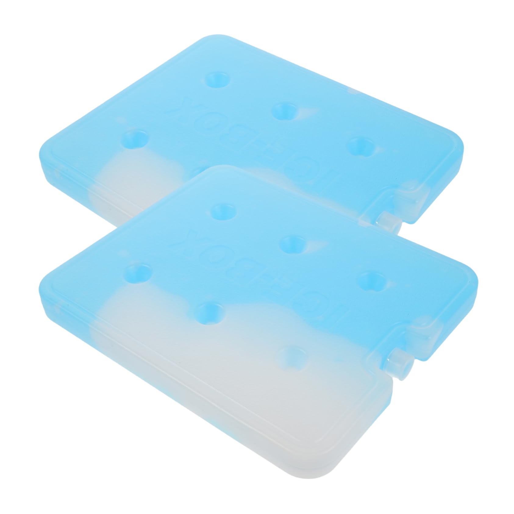 ibasenice Glacière Portable Pack Réutilisable pour Boîtes à Lunch Blocs Réfrigérants Étanches Capacité pour Pique Niques Marchés et Transport Prolongé