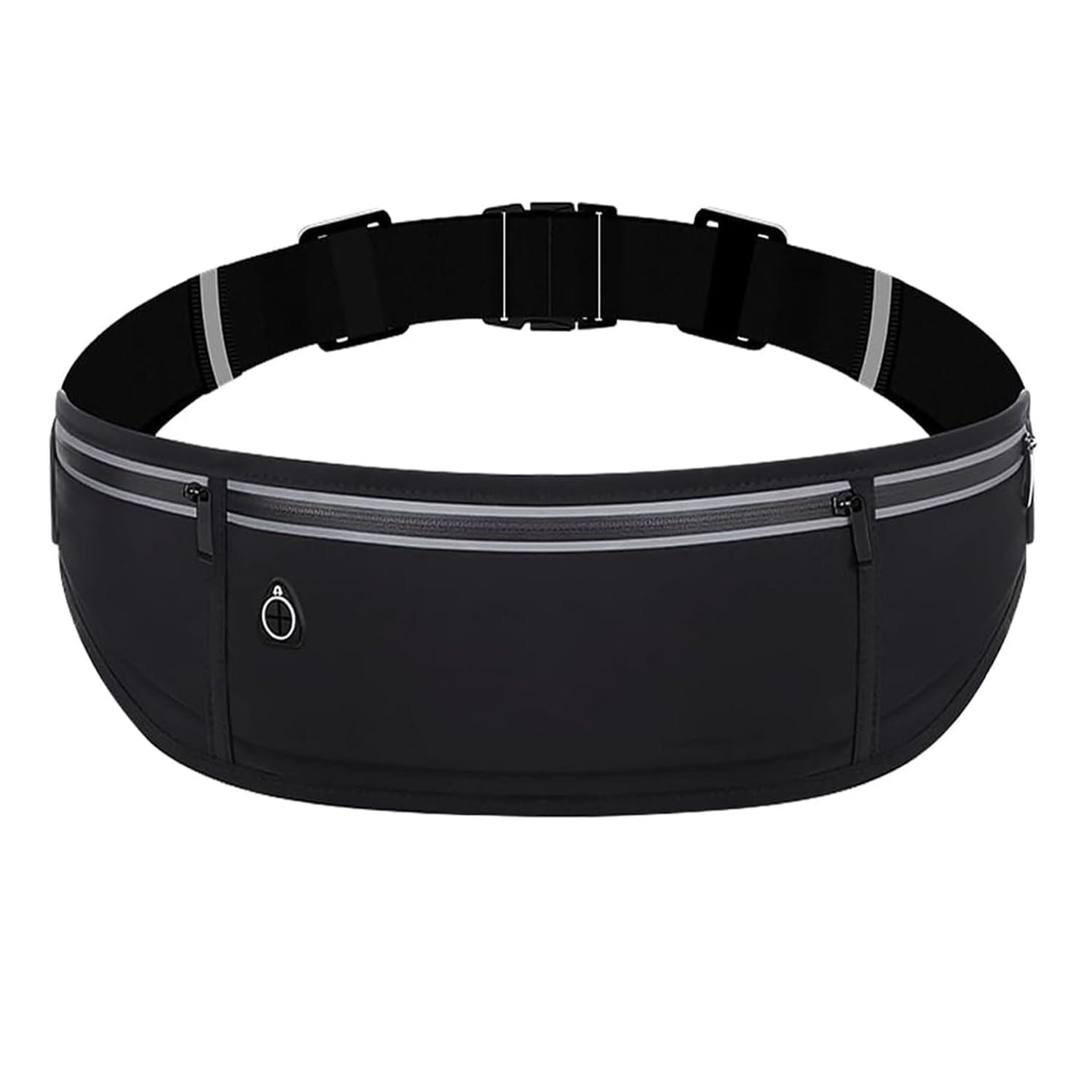 Running Belt Fanny Pack for Women，Water Resistant Large Capacity Waist Pack for iPhone 16 15 14 13 Samsung，Lightweight Running Phone Holder，Slim Money Belt Running Pouch for Hiking Outdoor, Black, 65-image-15