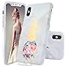 iPhone X Case,DOUJIAZ Marble Design Clear Bumper TPU Soft Case Rubber Silicone Skin Cover Phone for iPhone X (2017)- Flower Pineapple
