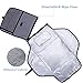Lekebaby Diaper Changing Pad Portable Changing Pad Baby Change Mat Waterproof with Built-in Head Cushion, Grey with Arrow Print