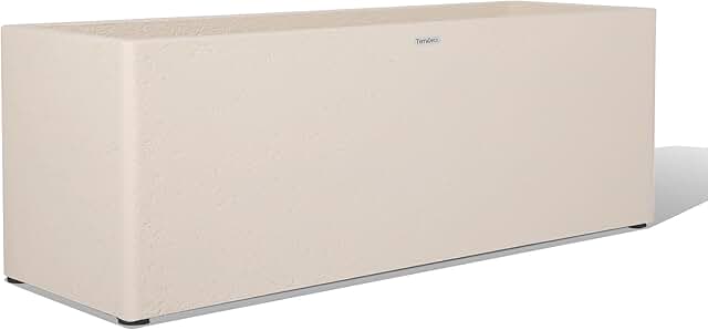 TerraDeco 42 Inch Rectangular Concrete Planter（42Lx14Wx15H，58 Pounds）,Du...