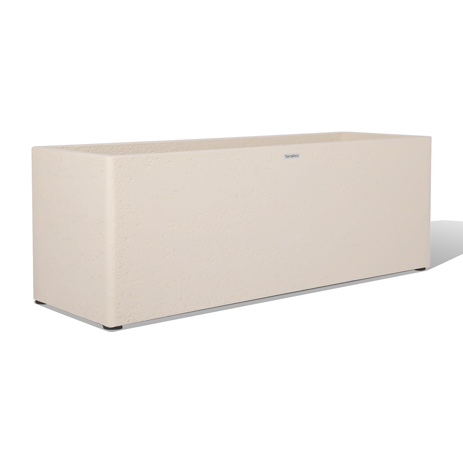 TerraDeco 42 Inch Rectangular Concrete Planter