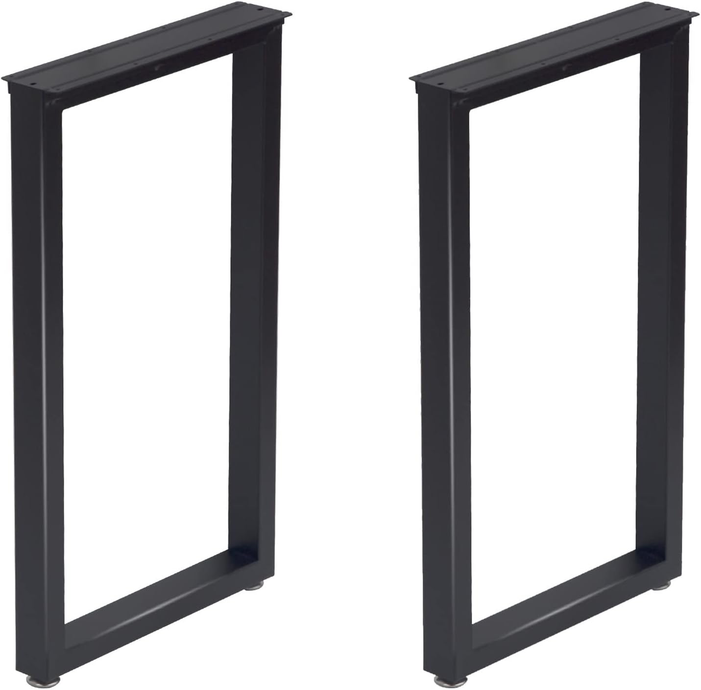 Taelakeni 28 Inch Metal Desk Table Legs, Heavy Duty Industrial Style Dinning Table Leg with Adjustment Feet Pads 28 IN Square