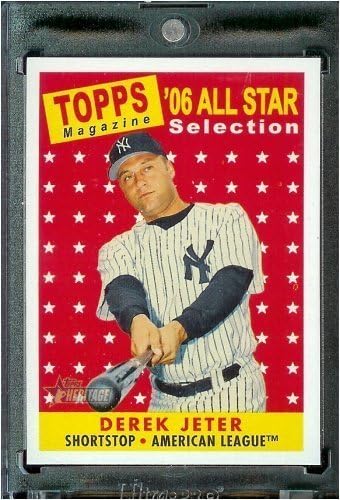 2007 Topps Heritage Shortprint Baseball Card #483 Derek Jeter
