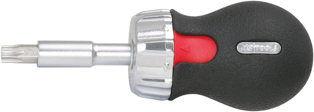 KS TOOLS ERGOTORQUEplus Mini Ratchet Bit Driver, 1/4", 95mm