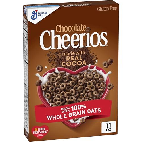 Chocolate Cheerios, Heart Healthy Gluten Free Breakfast Cereal, Made with Whole Grain Oats, 11 oz