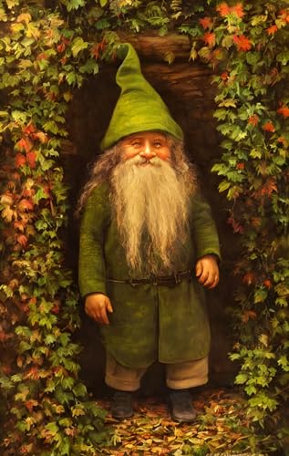 Art mural sans cadre 58x90cm toile antique poster de gnome de decoration