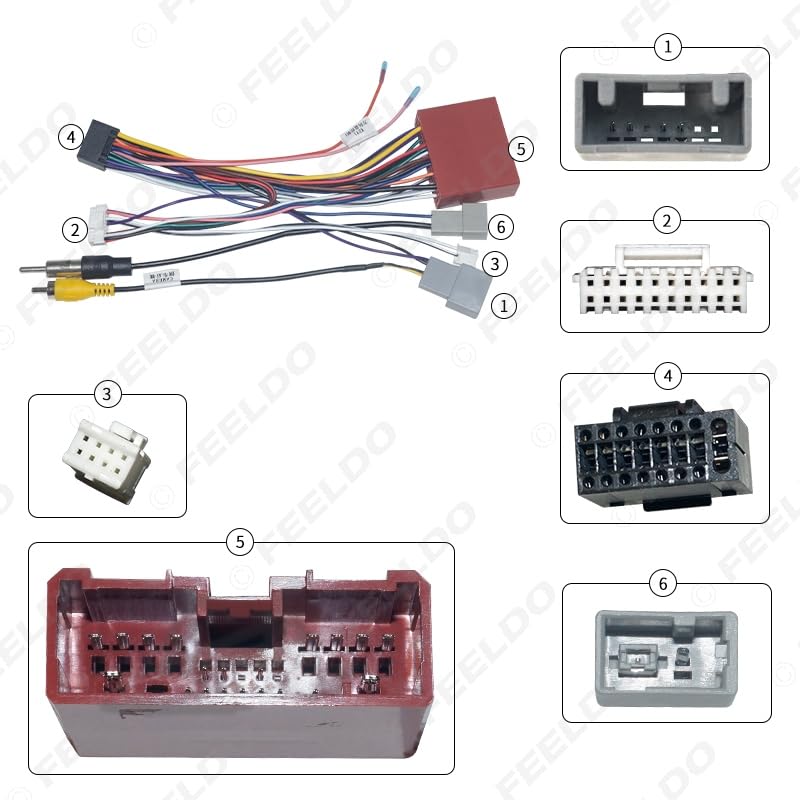 Car for Audio 16PIN CD/DVD Player Power Calbe Adapter with Canbus Box for Mazda CX-9 07-15 Stereo Plug Wiring Harness - (Color Name: B only canbus Box)