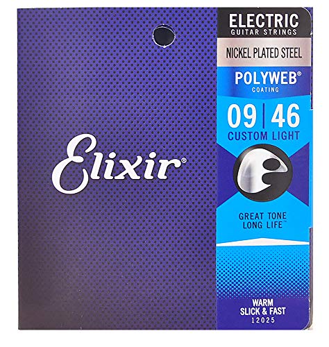 ELIXIR (エリクサー) エレキギター弦 POLYWEB Custom Light #12025