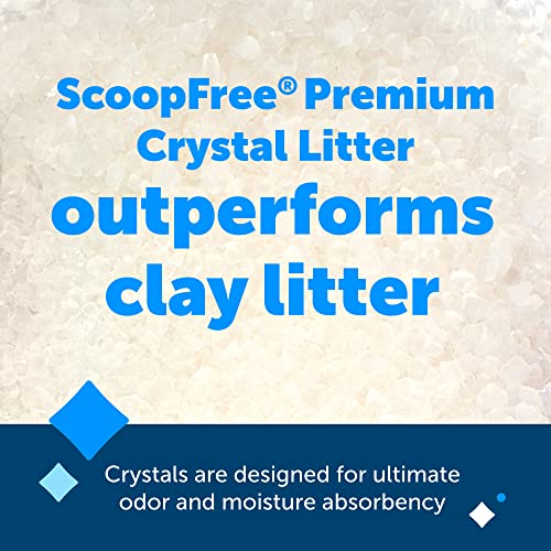 Petsafe Scoopfree Premium Crystal Cat Litter - 5X Better Odor Control Than Clay Litter - Less Tracking, Dust For A Fresh Home - Non-Clumping - Two 4.3 Lb Bags Of Litter (8.6 Lb Total) - Fragrance-Free #TOP1