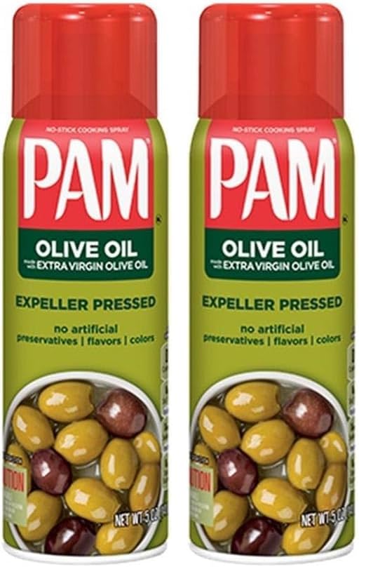 PAM Non Stick Olive Oil Cooking Spray, 5 oz. (Pack of 2)