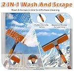 Buyplus 26FT Reach Dusting Kit, Long Duster with 5-20FT Extension Pole for High Ceilings, Cobweb Duster, Microfiber Duster, Window Squeegee, Extendable Duster Cleaning Kit - Image 3