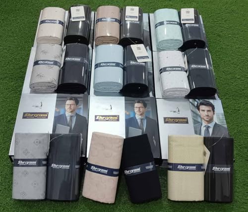 Image of Unstitched Plain Shirt and Trouser Fabric Combo Gift set - Cotton Blend Material - 2.25m Shirt Cloth - 1.20m Pant Cloth
