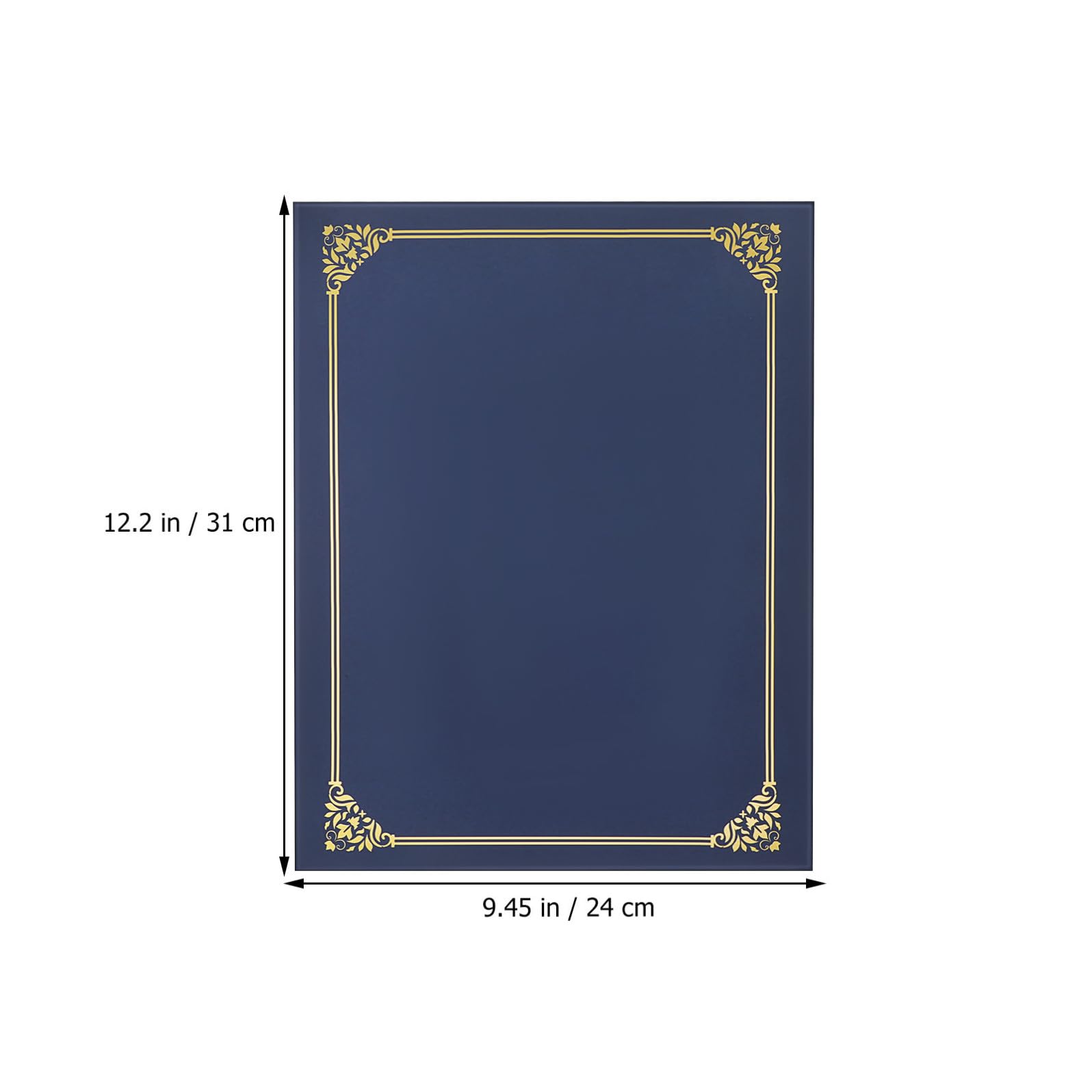 Lurrose Porta certificati e copertine per premi, bordo in lamina dorata, 30 pezzi, carta, formato standard 8,5 x 11, per diplomi e attestati