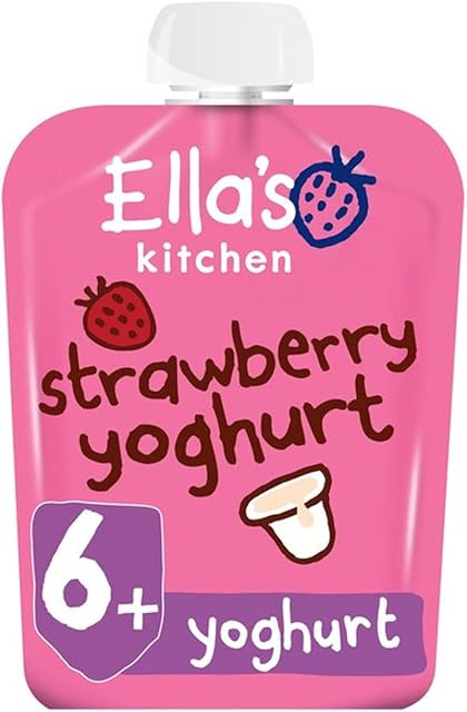 Ella's Kitchen Organic Greek Yoghurt and Strawberry, 90g