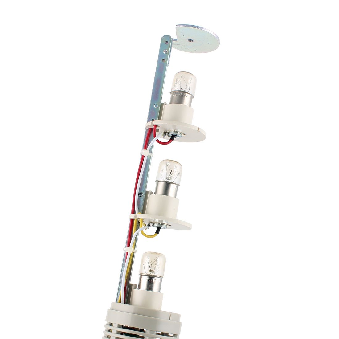 Ruilogod AC 220V 5 alambre verde rojo naranja señal lámpara de torre de zumbador industrial Luz de advertencia