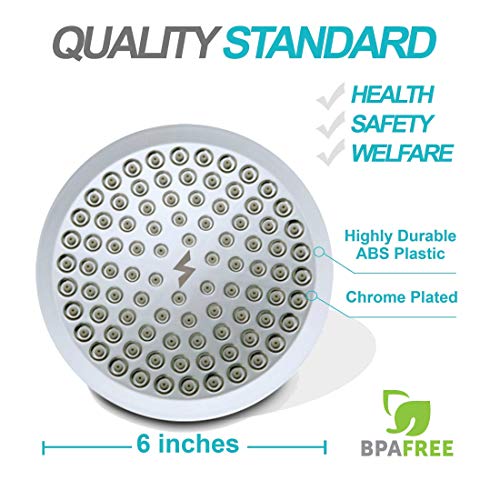 Sparkpod Chrome Rain Shower Head With 12-Stage Proprietary Filter #TOP5