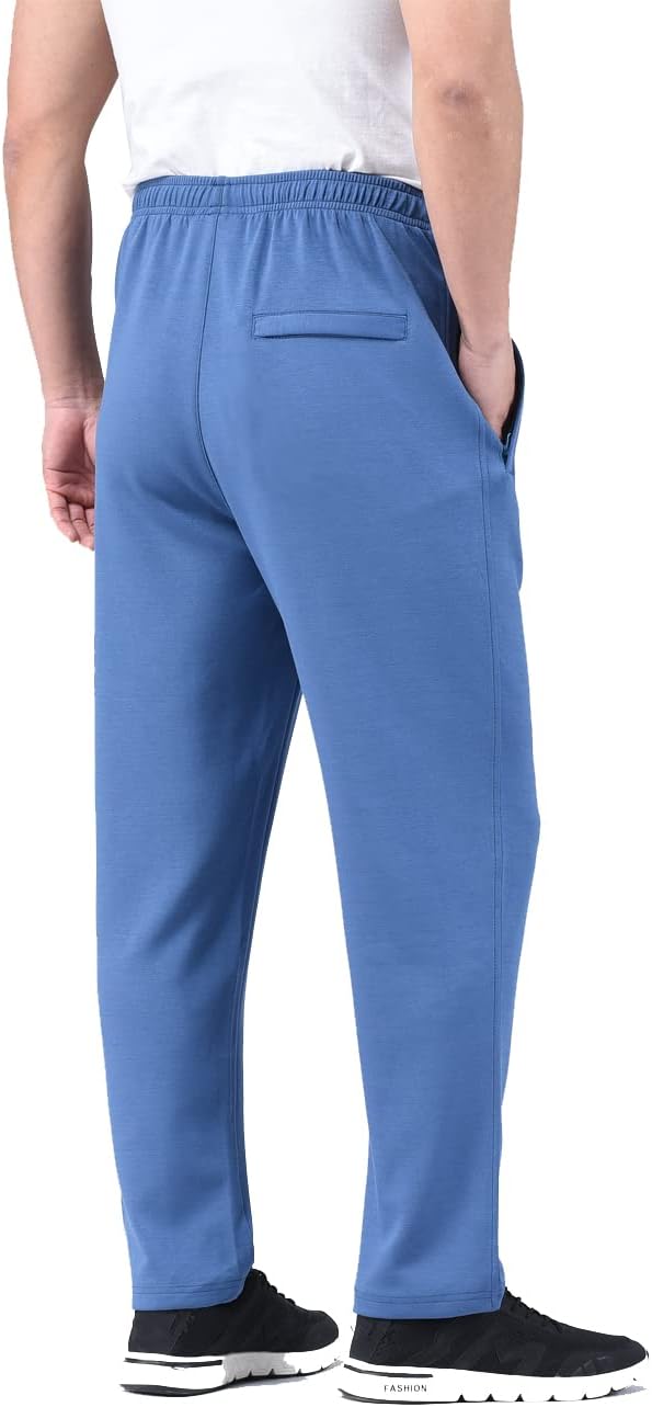 Zoulee New Men's Classic Drawstring-Waist Jogger Pants Sweatpants with Zipper Fly - Image 5