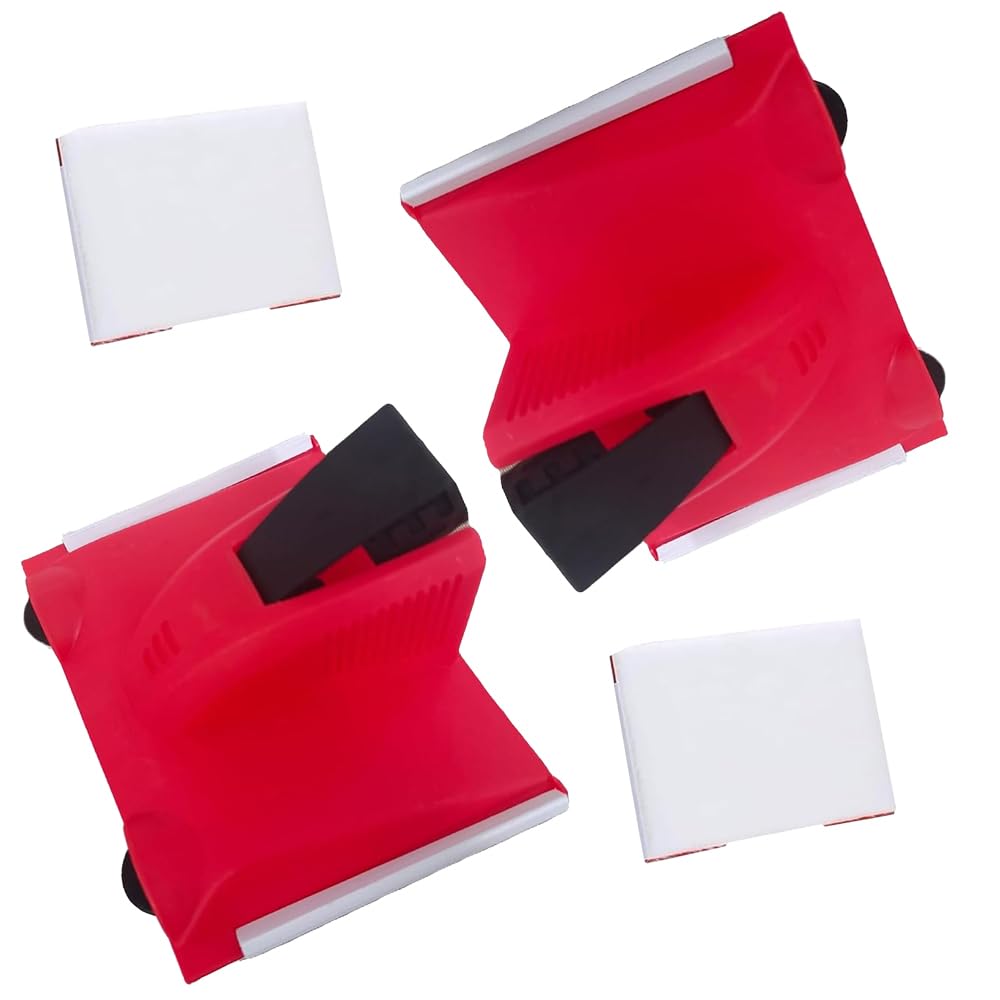 2-Pack Paint Edger Tool with Paint Pad, Cutting in Brush for Walls and Ceilings, Flat Edge Guide for Latex Paint, Reusable Decorating Set
