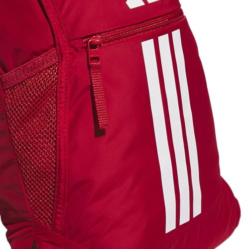 Image of adidas Alliance Sackpack - Drawstring Backpack for Sports, Small Gym, Team Power Red 2 /3, One Size, Alliance Sackpack - Drawstring Backpack Small Bag for Men and Women